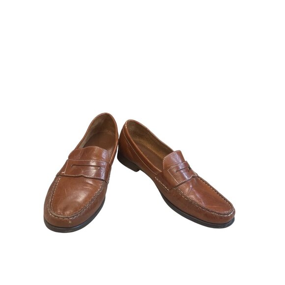 Cole Haan Mens Brown Leather Slip-On Loafers Size 8.5Bd SKU 8360 - Picture 1 of 16